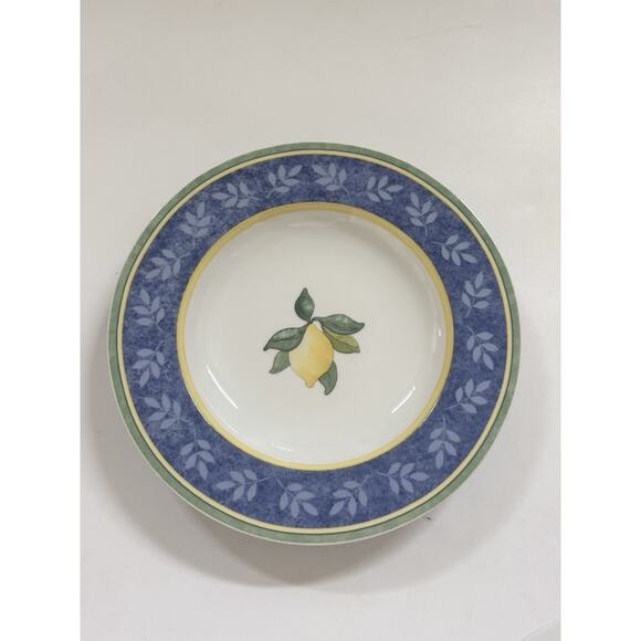 Set of 3 Vintage Villeroy & Boch Rimmed Bowls LEMONS Cereal Soup GERMANY Made - Picture 3 of 10